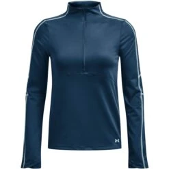 Under Armour UA Train Cold Weather ½ Zip Shirt Met Lange Mouwen Dames - Petrol Blue/Fuse Teal