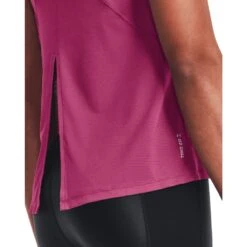 Under Armour UA Iso-Chill Run T-Shirt Dames - Pink Quartz/Pink Quartz/Halo Gray -Sportwinkel under armour womens ua iso chill run short sleeve pink quartz pink quartz halo gray 7 958324