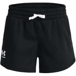 Under Armour UA Rival Fleece Short Dames 1369858 - Zwart/Wit