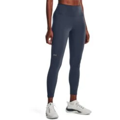 Under Armour UA RUSH™ Legging Dames - Downpour Gray/Iridescent