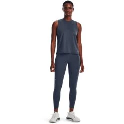 Under Armour UA RUSH™ Legging Dames - Downpour Gray/Iridescent -Sportwinkel under armour womens ua rush legging downpour gray iridescent 6 1388000