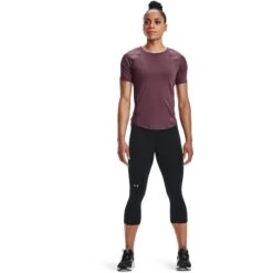 Under Armour UA Rush™ Mesh T-Shirt Dames - Ash Plum/Metallic Silver 11 Under Armour UA Rush™ Mesh T-Shirt Dames - Ash Plum/Metallic Silver -Sportwinkel under armour womens ua rush mesh top ash plum metallic silver 5 1013776