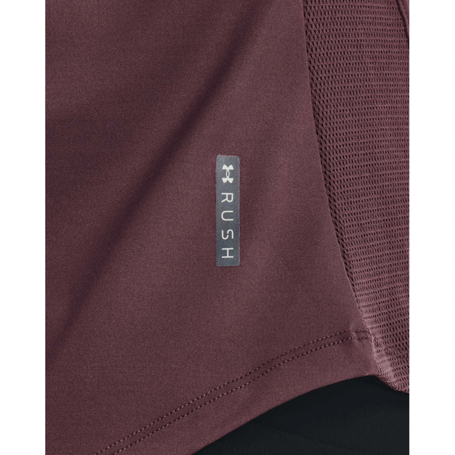 Under Armour UA Rush™ Mesh T-Shirt Dames - Ash Plum/Metallic Silver 7 Under Armour UA Rush™ Mesh T-Shirt Dames - Ash Plum/Metallic Silver - Afbeelding 7