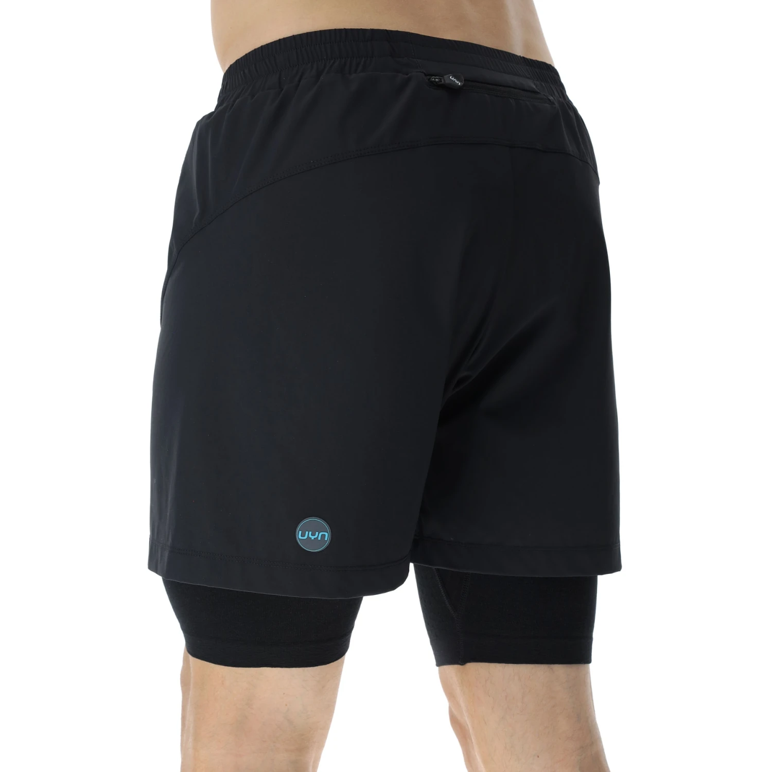 UYN Running Exceleration Performance 2in1 Shorts Heren - Black/Cloud 5 UYN Running Exceleration Performance 2in1 Shorts Heren - Black/Cloud - Afbeelding 5