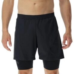 UYN Running Exceleration Performance 2in1 Shorts Heren - Black/Cloud