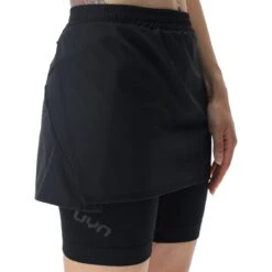 UYN Running Exceleration Performance 2In1 Rok Dames - Black/Cloud 10 UYN Running Exceleration Performance 2In1 Rok Dames - Black/Cloud -Sportwinkel uyn running exceleration performance 2in1 skirt women black cloud 6 1191019