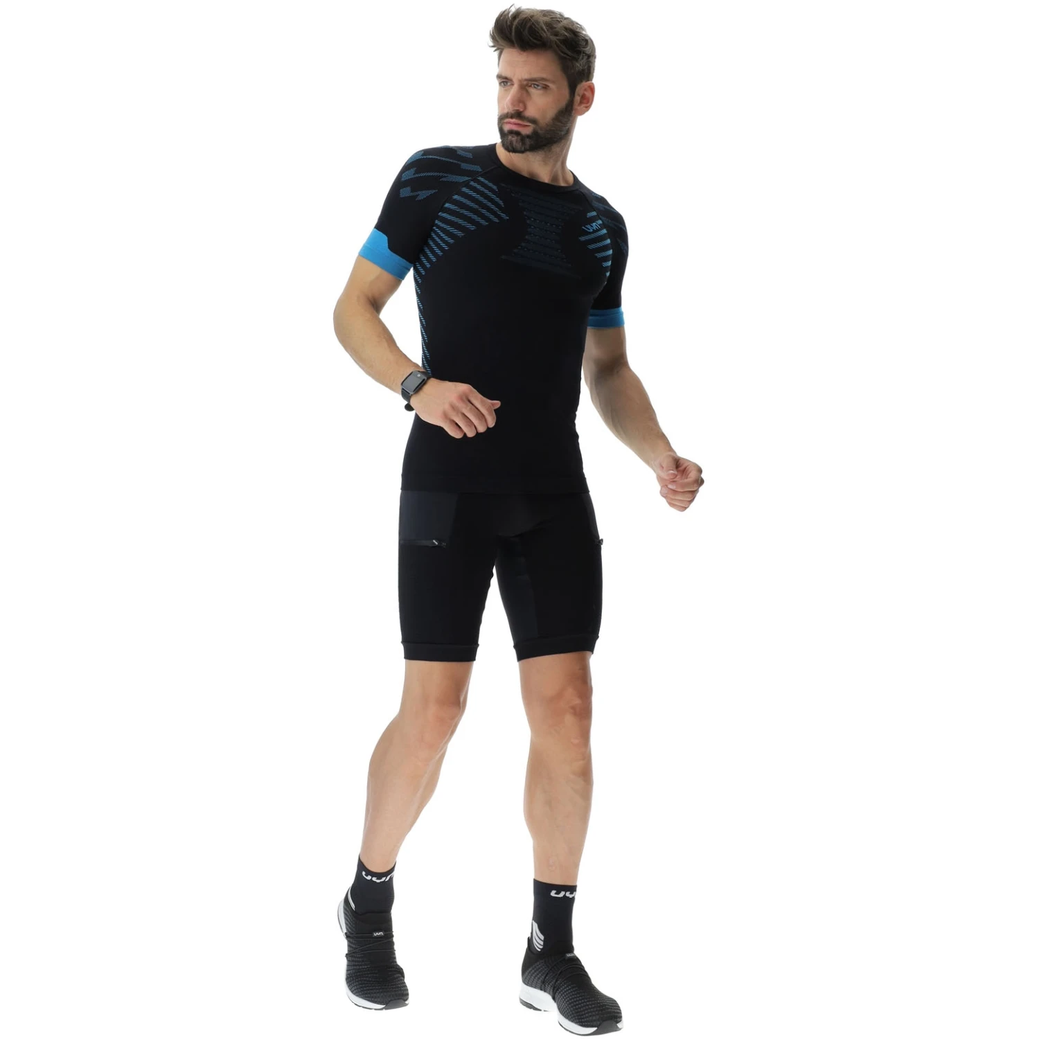 UYN Strides Running Shorts - Zwart/Zwart 8 UYN Strides Running Shorts - Zwart/Zwart - Afbeelding 8