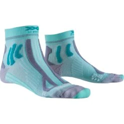 X-Socks Trail Run Energy 4.0 Dames Hardloopsokken - Audrey Green/pearl Grey